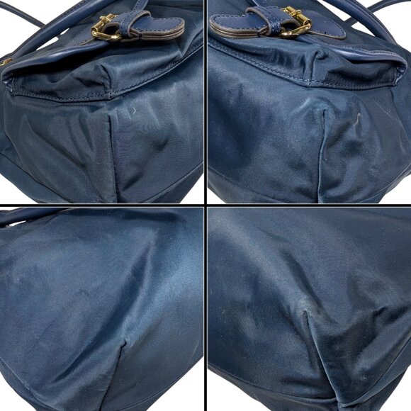 Calvin Klein Large Belfast Blue Nylon Organizer Buckle Zip Tote - Picture 6 of 11